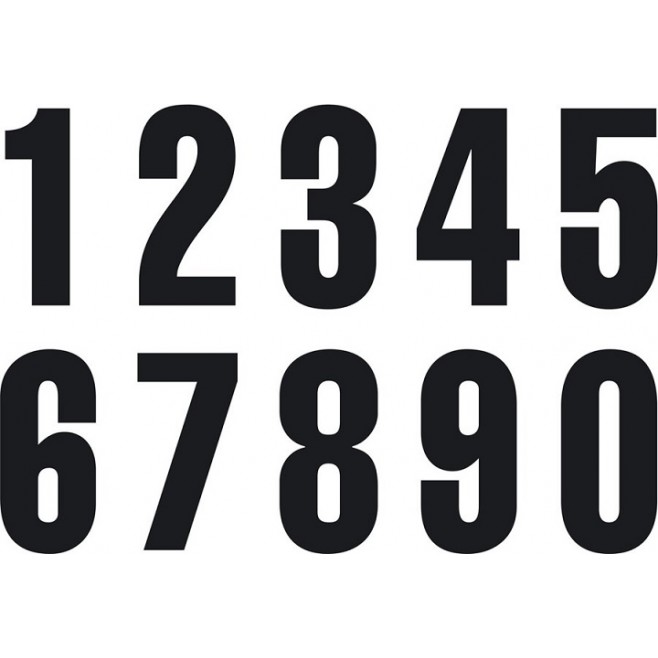 Numbers mini 7 Black