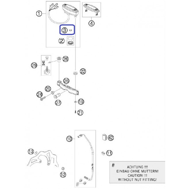 Ktm Digital Tacometer Broad Exc 03-13
