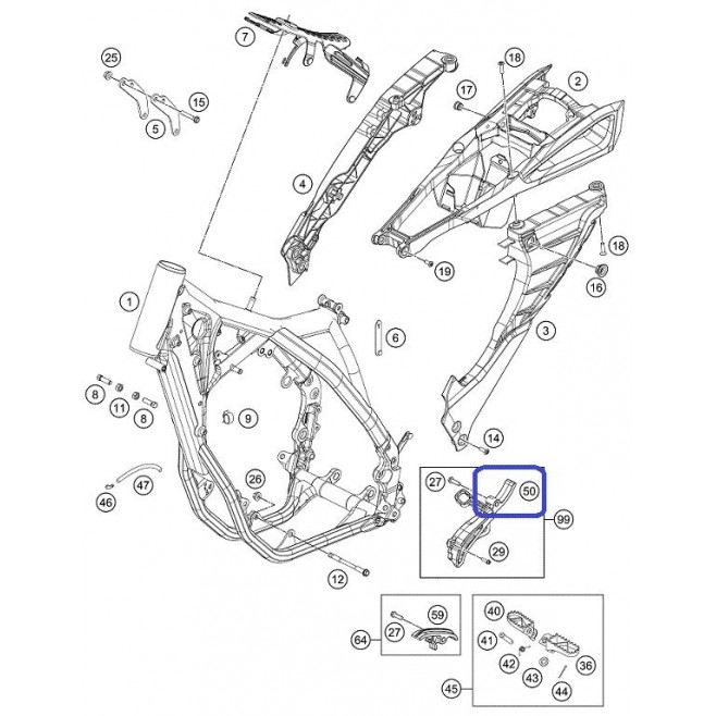 Protector Corrente KTM SX-F 250/450...