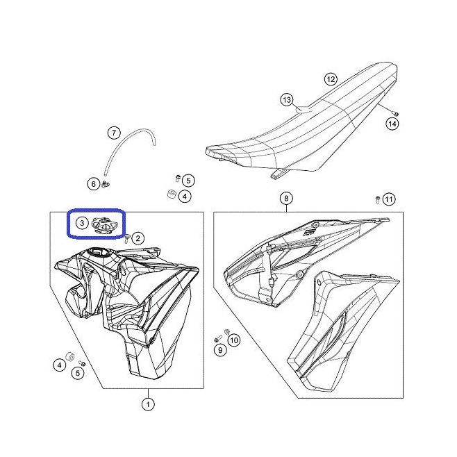 Tapón Depósito Husqvarna TE 125 15-16...