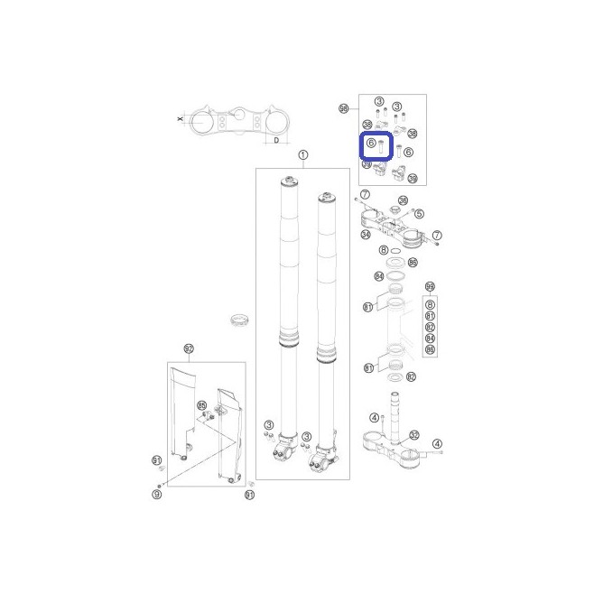 Screw Soporte Handlebar KTM