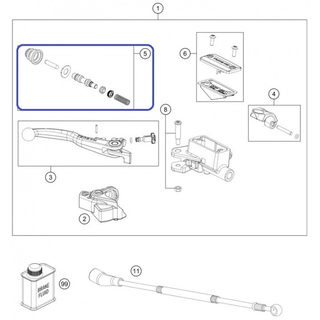 Kit Réparation Pompe Frein Husqvarna...