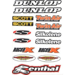 4MX Dunlop Small Stickers