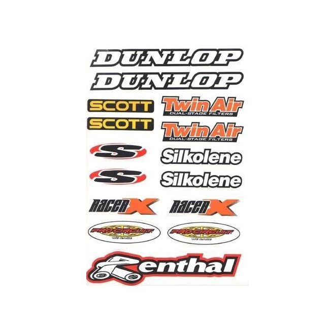4MX Dunlop Small Stickers