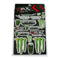 60x Monster ENERGY DRINK, Aufkleber Sticker, ATV SUPERCROSS