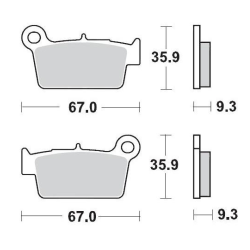 Motomaster Rear Brake Pads...