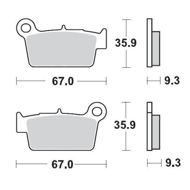 Motomaster Rear Brake Pads Gas Gas...