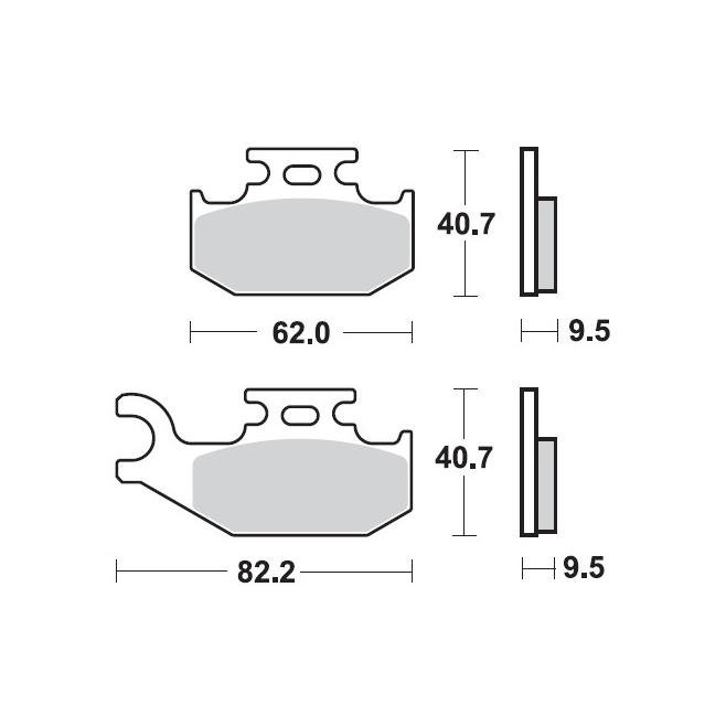 Motomaster Front Brake Pads Right Cam...