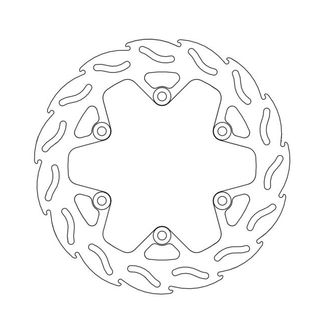 Rear Brake Disc Moto Master Flame...