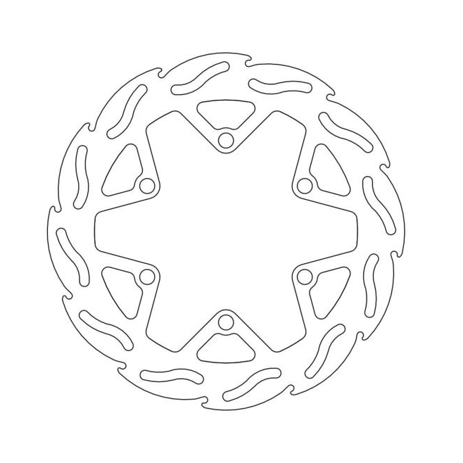 Front Brake Disc Moto Master Flame...