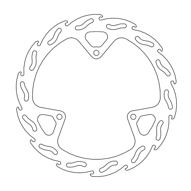 Front Brake Disc Moto Master Flame...