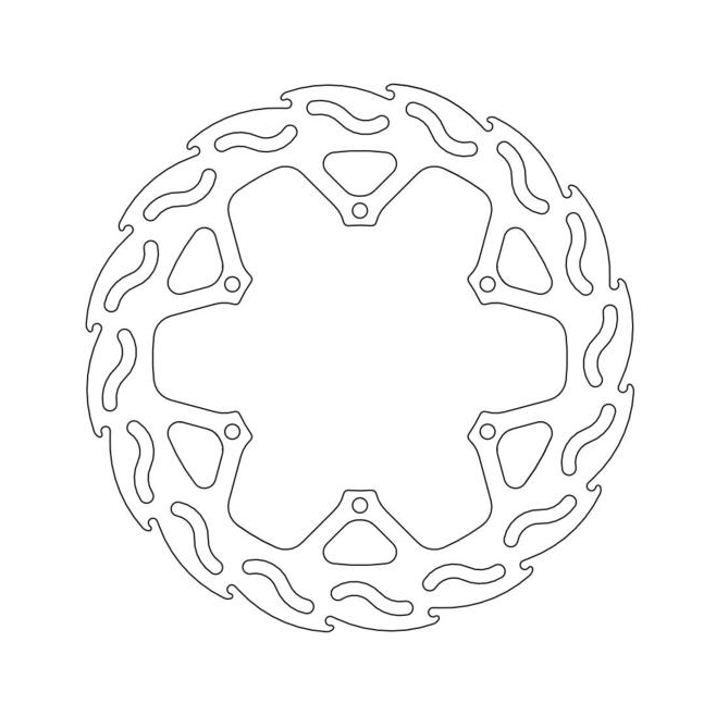 Rear Brake Disc Moto Master Flame TM...