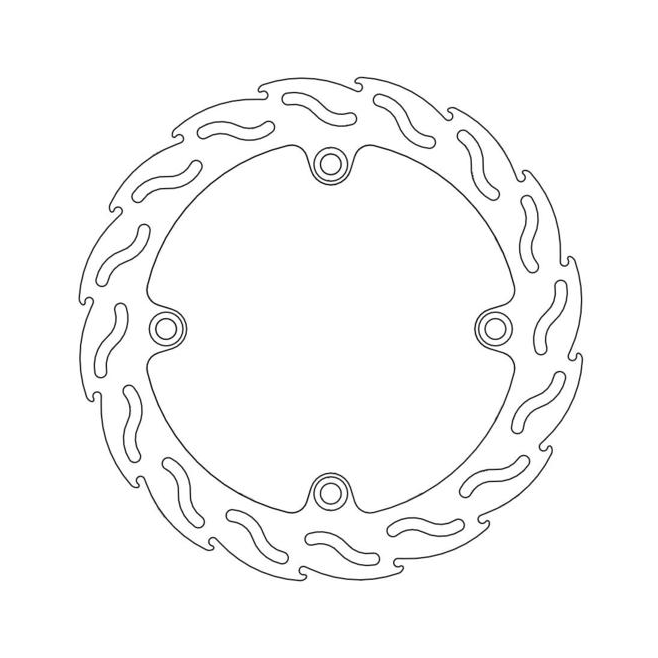 Rear Brake Disc Moto Master Flame...