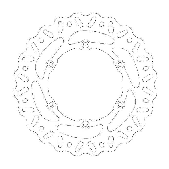 Rear Brake Disc Moto Master Nitro...