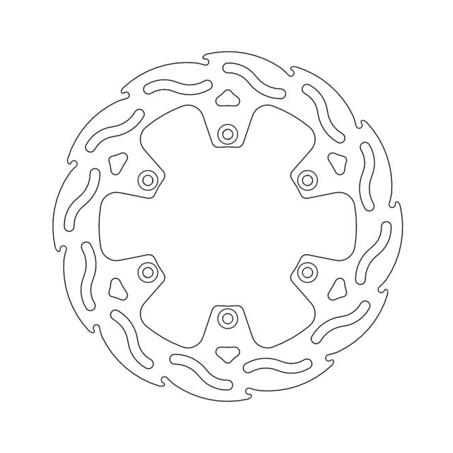 Rear Brake Disc Moto Master Flame...
