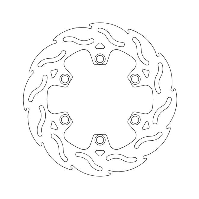 Rear Brake Disc Moto Master Flame...