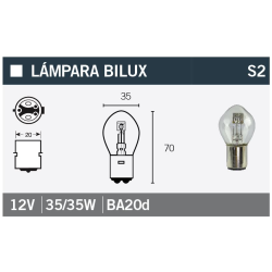 Lâmpada De 12V 35/35W