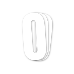 Números de carrera Branco -...