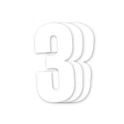 Numéros Vinyle blanc -Pack...