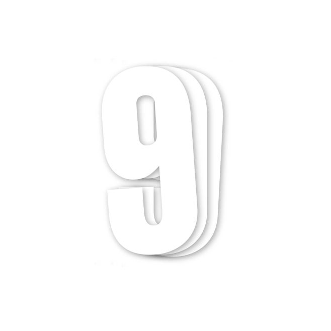 Numbers White - Pack 3 Units...