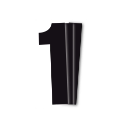 Numéros Vinyle Noir -Pack...