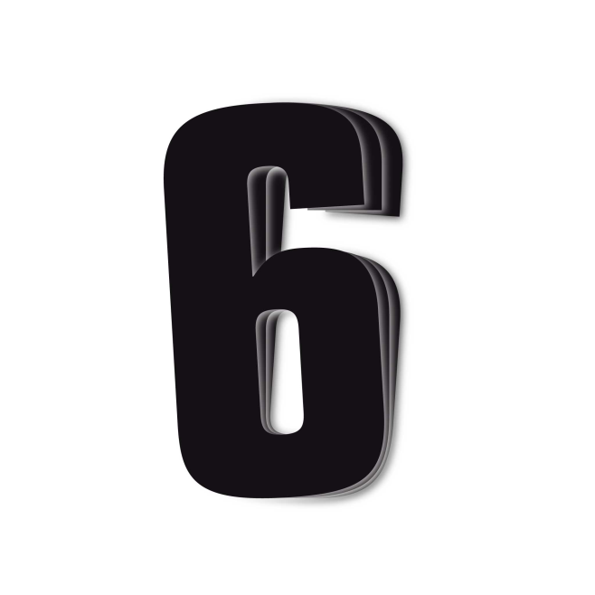 Numbers Black - Pack 3 Units...