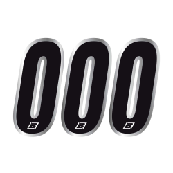 Números de carrera Preto...