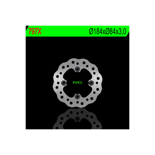 Rear Brake Disc NG Kawasaki KX 80/85...