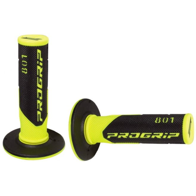 Poignées Progrip 801 Jaune Fluo/Noir