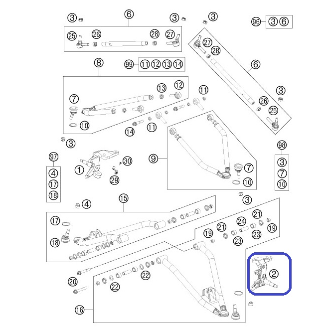 Conector Da Roda Dianteira Pr16/19 Ktm