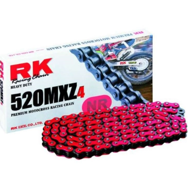 Cadena RK 520MXZ4 Rojo 120 Pasos