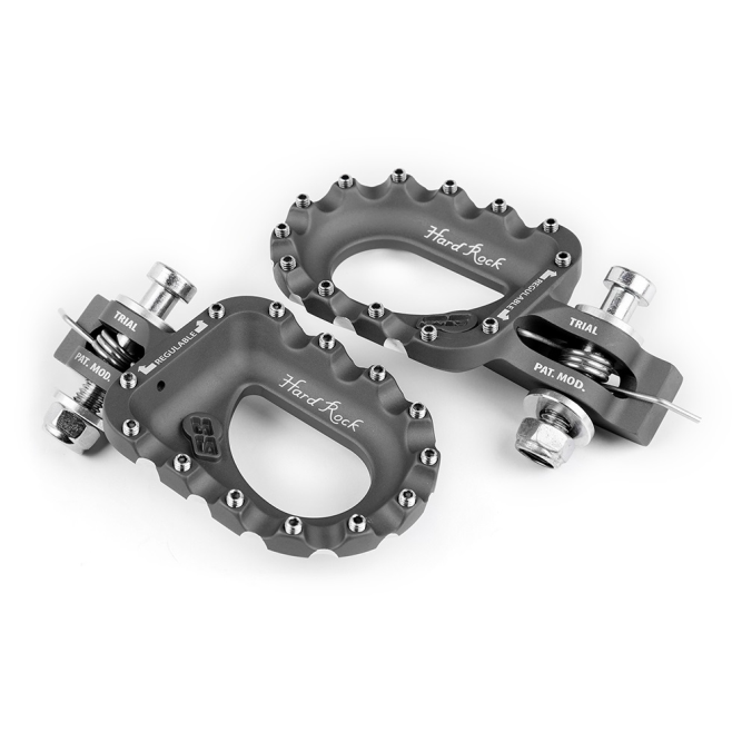 Foot Pegs Aluminum S3 Hard Rock Titanium