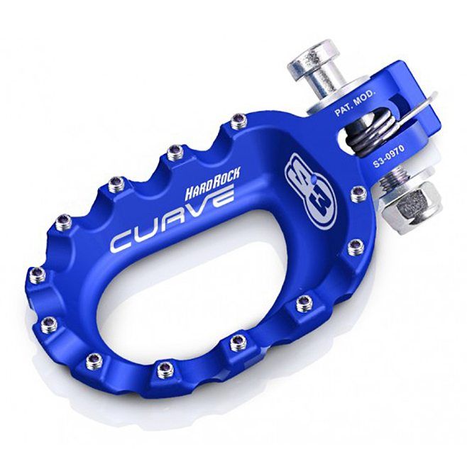 Reposes-Pieds Aluminium S3 Curve Bleu