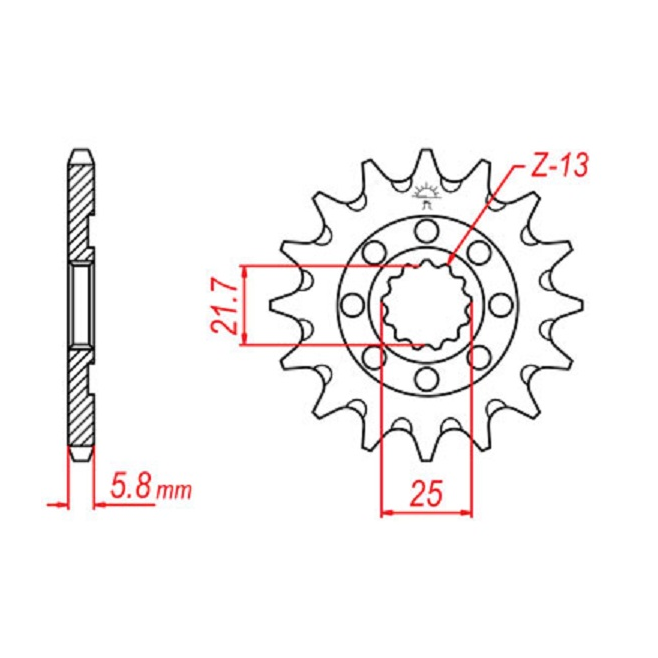 Front Sprocket JT Kawasaki KX 250...