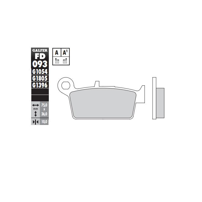 Galfer Rear Brake Pads Gas Gas 00-08...