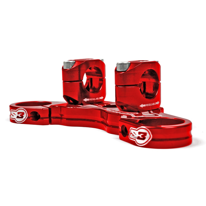 Upper Handlebars Of S3 Montesa 05-08 Red