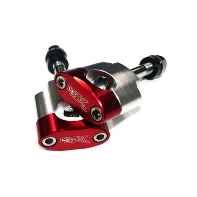 Handlebar Clamps 4MX 28 mm Eje 12 mm Red