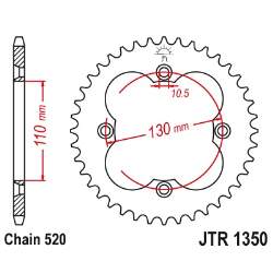 Cremalheira Aço JT Quad... 2
