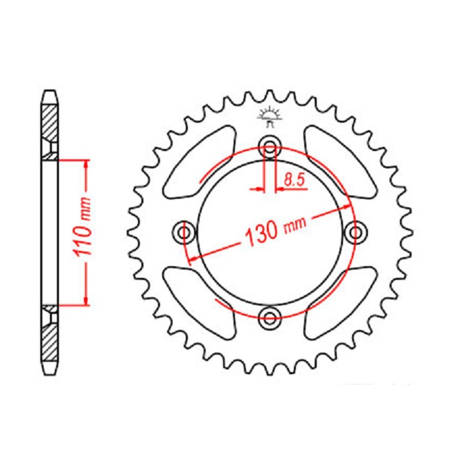 Cremalheira Aço JT Honda CR80/85...