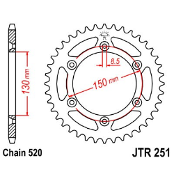 Couronne Acier JT Yamaha...