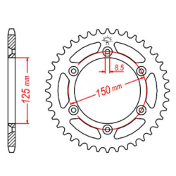 Couronne Acier JT KTM