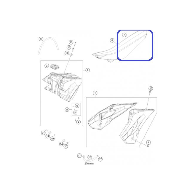 Asiento Husqvarna TC 85 2016